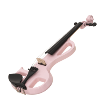 Kinglos KNG MIDS-B1807 Elektro Keman 4/4 Pembe (Profesyonel - Silent) | Kulaklık Çıkışlı Sessiz Çalışma Modu, Kristal Netliğinde Tonlar